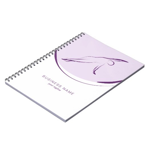 Pilates Side Bend Pose | Farbe Notizblock (Linke Seite)