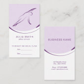 Pilates Side Bend Pose | Farbe Terminkarte (Vorne/Hinten)