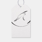 Pilates Side Bend Pose Geschenkanhänger (Rückseite)