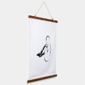 Pilates Siegel Pose - Mat Wandteppich Mit Holzrahmen (Gewinkelt)