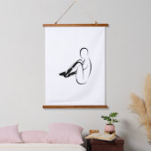 Pilates Siegel Pose - Mat Wandteppich Mit Holzrahmen (Schlafzimmer)