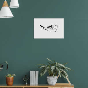 Pilates Single Leg Stretch - matt Poster