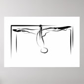 Pilates Splits Cadillac Pose Poster (Vorne)