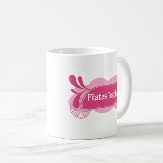 Pilates stolzer Lehrer-cooler Entwurf! Kaffeetasse (VorderseiteRechts)
