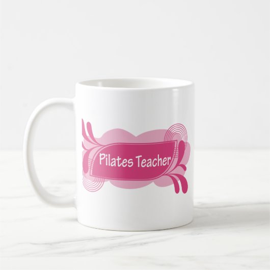 Pilates stolzer Lehrer-cooler Entwurf! Kaffeetasse (Links)