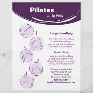 Pilates-Studio Flyer