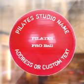 Pilates Studio Owner Pilates Class Pilates Teacher Fensteraufkleber (Blatt 2)