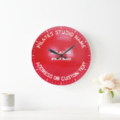 Pilates Studio Owner Pilates Class Pilates Teacher Große Wanduhr (Zuhause)