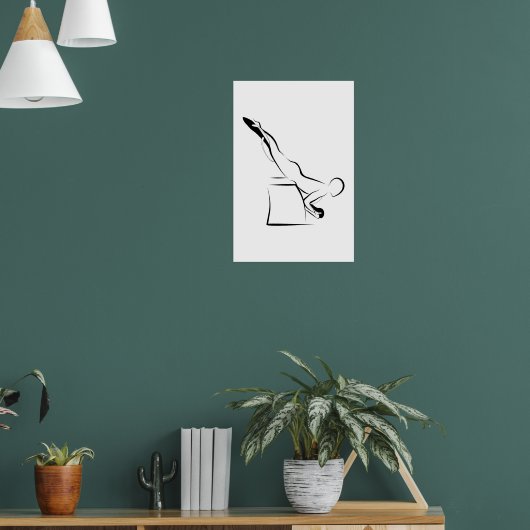 Pilates Swan Dive Pose - Wunda Chair Poster (Wohnzimmer 1)