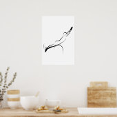 Pilates Swan Pose - Leiter Poster (Küche)