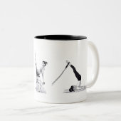 Pilates-Tasse Zweifarbige Tasse (VorderseiteRechts)