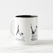 Pilates-Tasse Zweifarbige Tasse (Vorderseite Links)