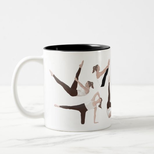 Pilates-Tasse Zweifarbige Tasse (Links)