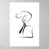 Pilates Tendon Stetch Pose - Wunda Stuhl Poster (Vorne)