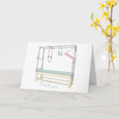 Pilates Tower Cadillac Thank you Karte (Gelbe Blume)