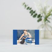 Pilates Training Business Card Visitenkarte (Stehend Vorderseite)