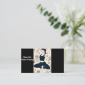 Pilates Training Business Card Visitenkarte (Stehend Vorderseite)