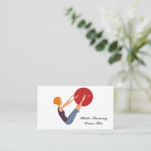 Pilates Training Visitenkarte (Stehend Vorderseite)