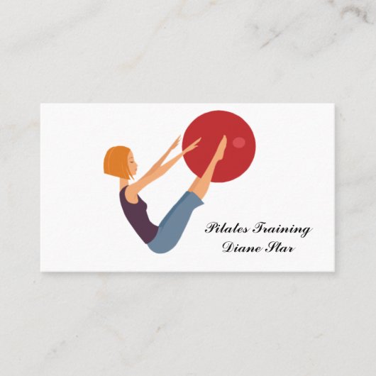 Pilates Training Visitenkarte (Vorderseite)
