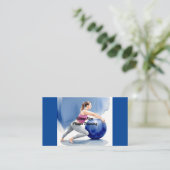 Pilates Training Visitenkarte (Stehend Vorderseite)