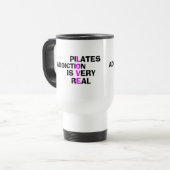 Pilates Travel Mug - Funny Fitness Geschenke Reisebecher (Vorderseite Links)