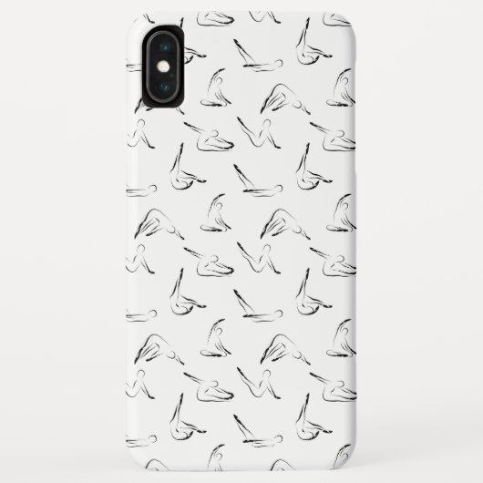 Pilates-Übungen Muster Case-Mate iPhone Hülle (Rückseite)