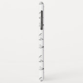 Pilates-Übungen Muster Case-Mate iPhone Hülle (Hinten/Links)