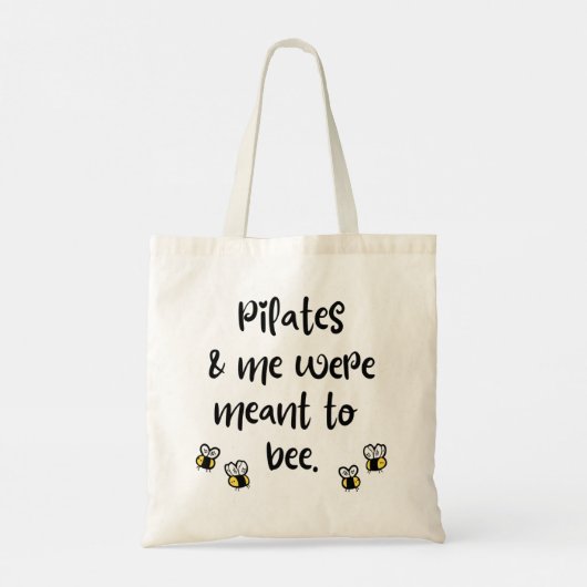 Pilates und ich waren dazu gedacht zu sein. tragetasche (Rückseite)