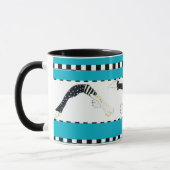 "pilates und Kaffee" Tasse (Links)