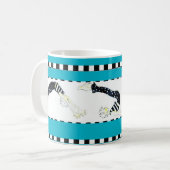 "pilates und Kaffee" Tasse (Vorderseite Links)