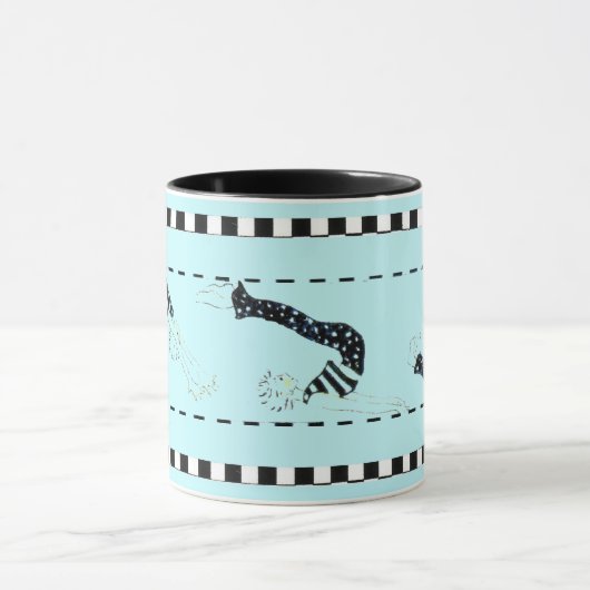 Pilates und Kaffee Tasse (Zentrum)