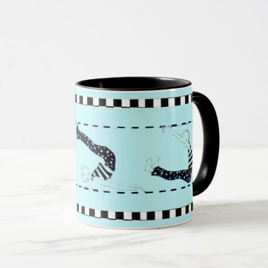 Pilates und Kaffee Tasse (VorderseiteRechts)