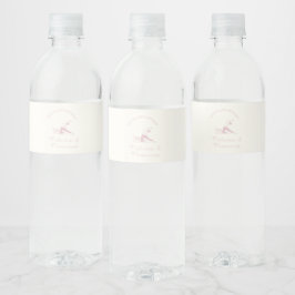 Pilates und Prosecco Geburtstag für jedes Alter Wasserflaschenetikett