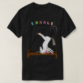 Pilates Unicorn Exhale Kontur T-Shirt (Design vorne)
