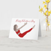 Pilates Valentine's Day Card Karte (Gelbe Blume)