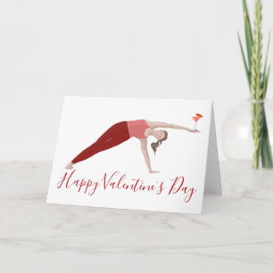 Pilates Valentinskarte Karte