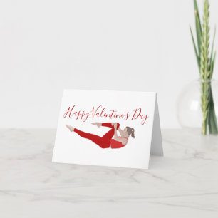 Pilates Valentinstagskarte Karte