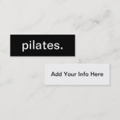 Pilates Visitenkarte (Vorne/Hinten)