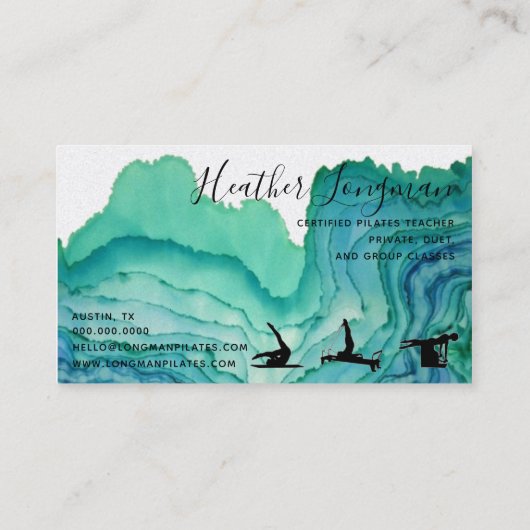 Pilates Visitenkarte (Rückseite)