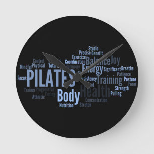 PILATES Wanduhr