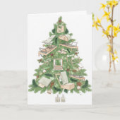 Pilates-Weihnachtsbaum Karte (Gelbe Blume)
