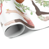 Pilates Weihnachtswrapping Paper Geschenkpapier (Rolleneckpunkt)