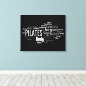 PILATES Words-Leinwand Leinwanddruck (Insitu (Holzboden))