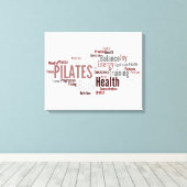 PILATES Words-Leinwand Leinwanddruck (Insitu (Holzboden))