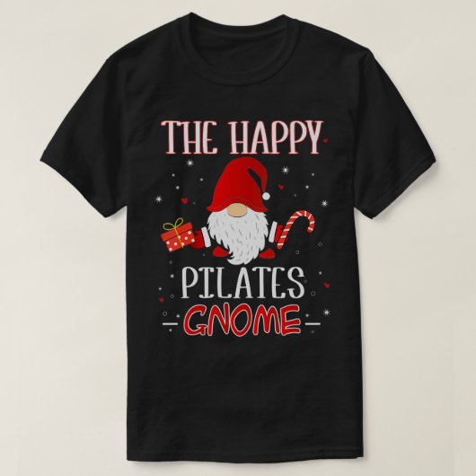 Pilates XMas Gnome Christmas Group Kostüm T-Shirt (Design vorne)