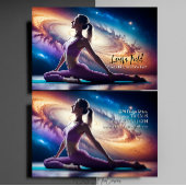 Pilates Yoga Instructor Cosmos Galaxy Visitenkarte