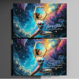 Pilates Yoga Instructor Cosmos Visitenkarte