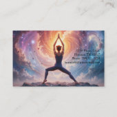 Pilates Yoga Instructor Cosmos Visitenkarte (Rückseite)