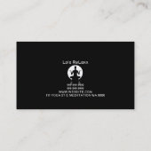 Pilates, Yoga Instructor Meditation, spirituell Visitenkarte (Rückseite)