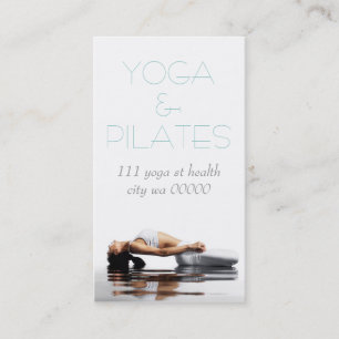 Pilates Yoga Instructor Meditation Spirituell Visitenkarte